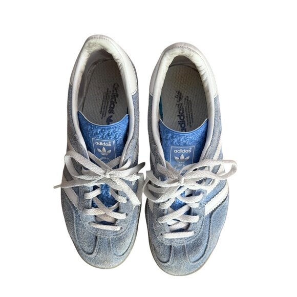 Adidas Gazelle Indoor Suede Sneaker Blue Fusion 6.5 Blokette Gum Sole Soccer - Picture 9 of 14